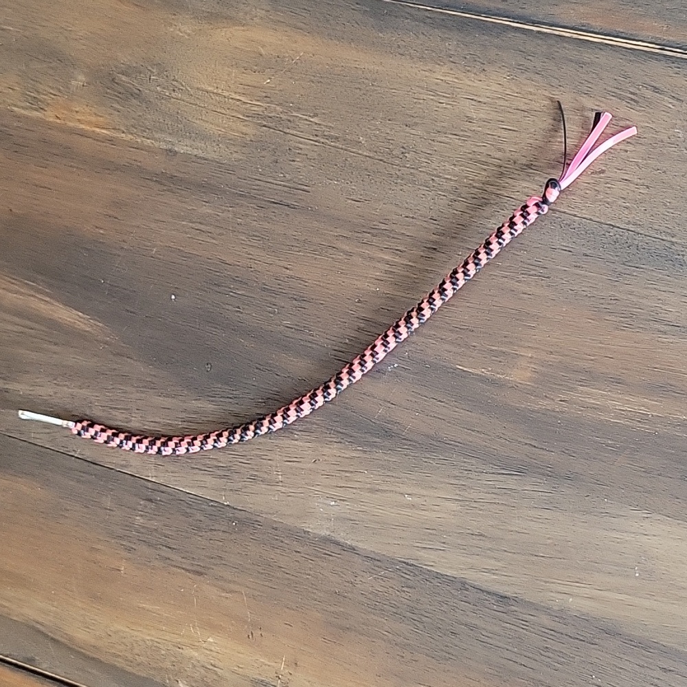 Gimp Boondoggle Rexlace Spiral Zipper Pull Keychain